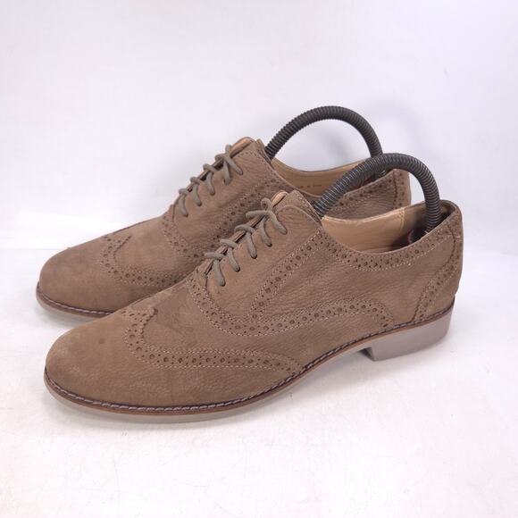 Cole Haan Casual Lace Up Wingtip Loafer Shoe Womens Size 8.5 D42611 Brown - Picture 1 of 9